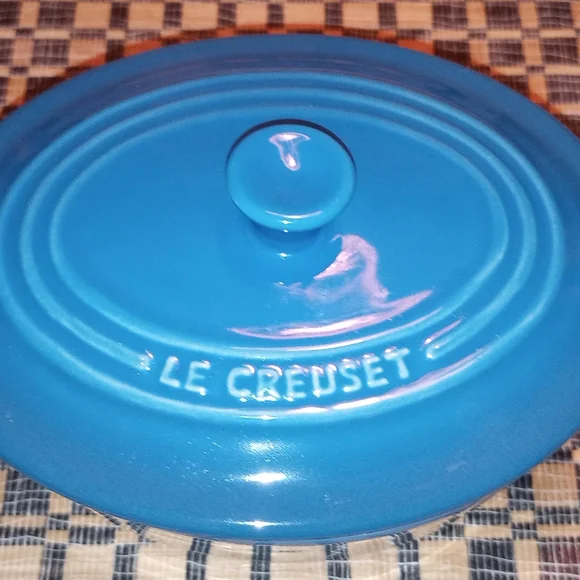 Le Creuset Mini Oval Cocotte Marseille Blue - Picture 2 of 4